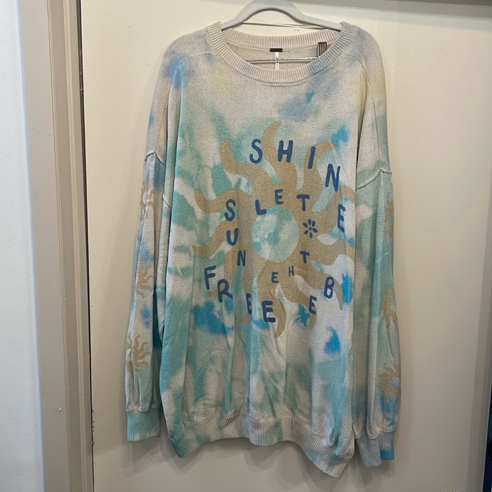 Beautiful multicolor Free People XL sweater